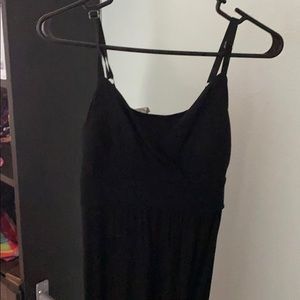Black maxi dress
